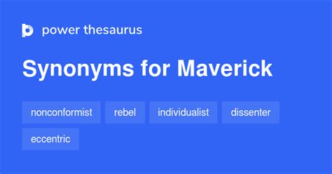 Maverick synonyms .